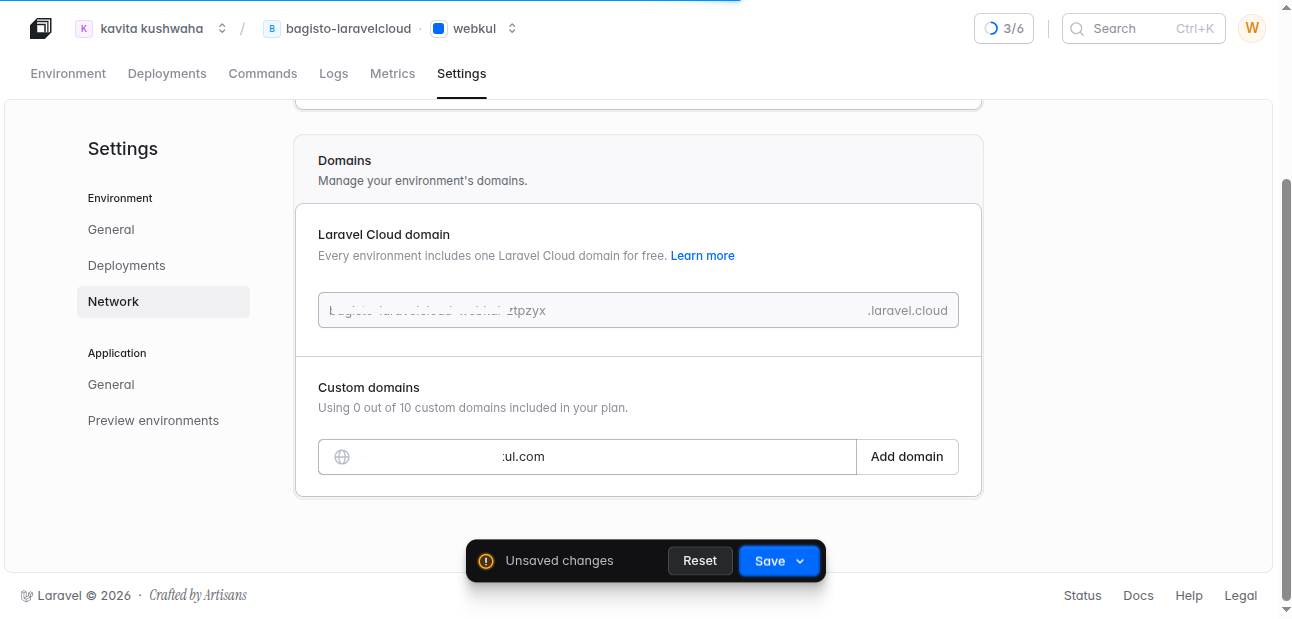 How to Install Bagisto on Laravel Cloud