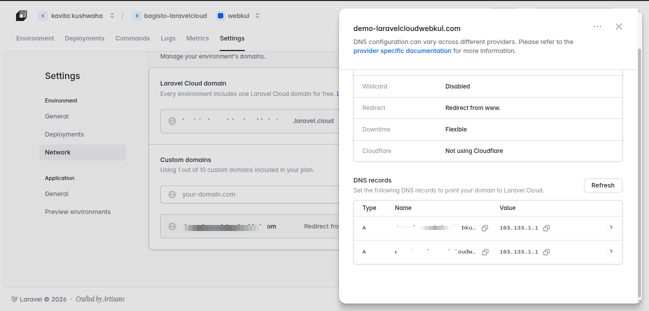 How to Install Bagisto on Laravel Cloud