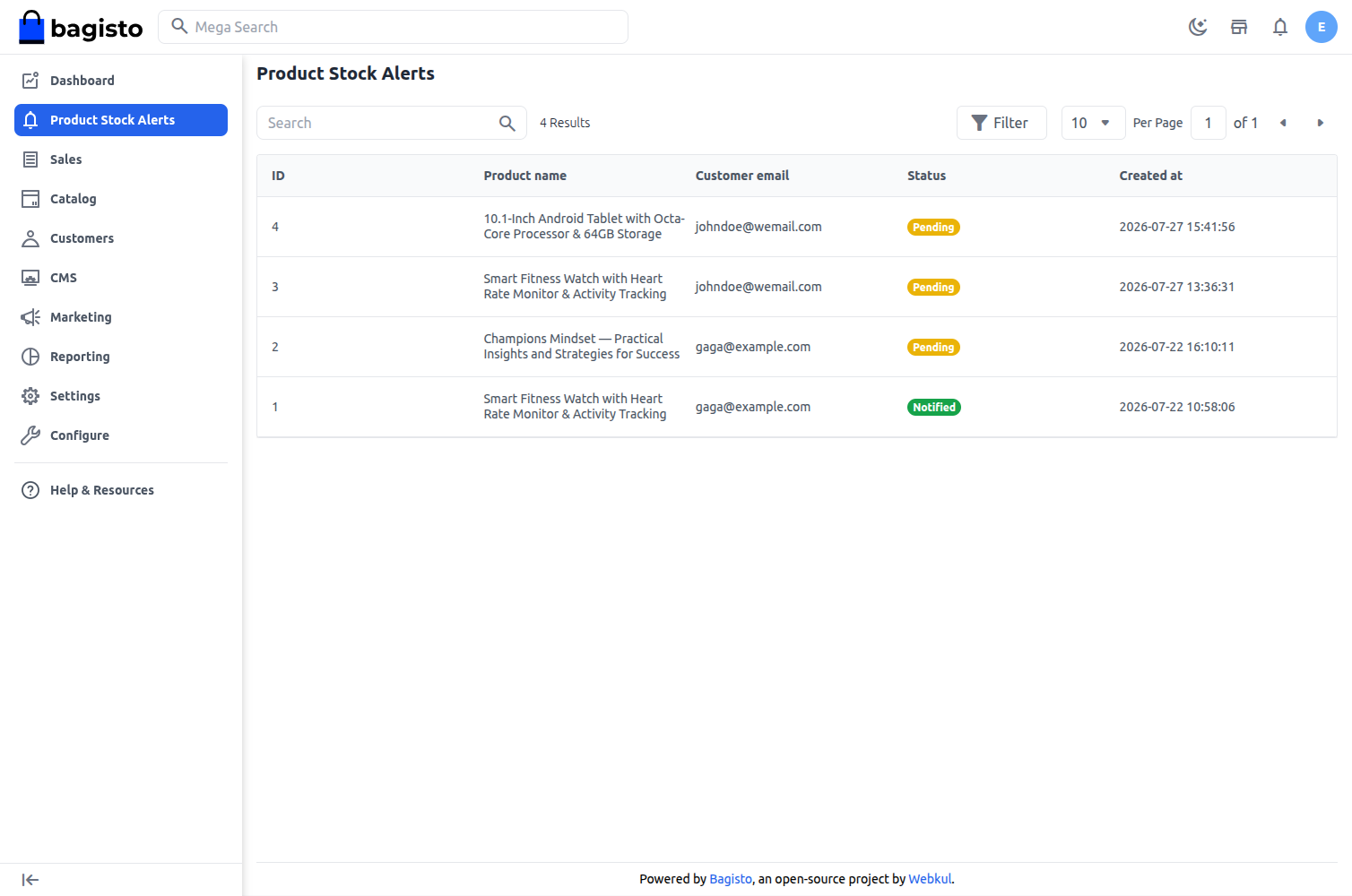 Laravel Product Stock Alert Slider Image 4