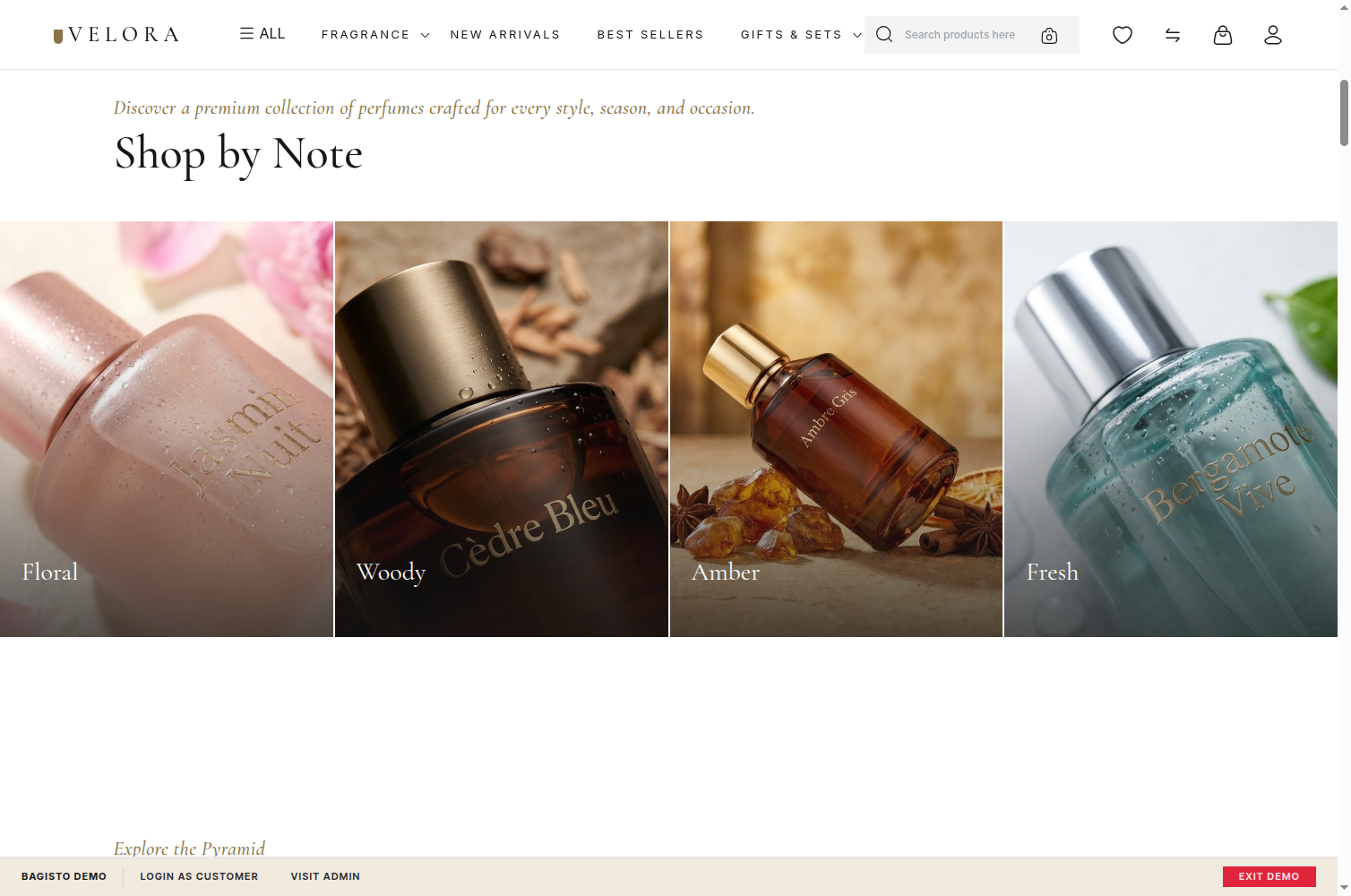 Bagisto Perfume Theme Slider Image 2
