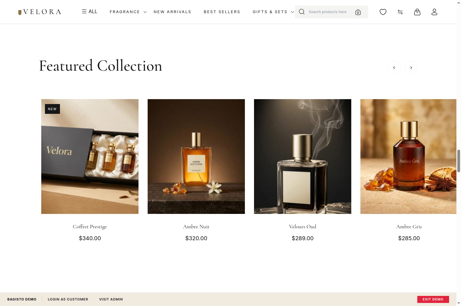 Bagisto Perfume Theme Slider Image 3