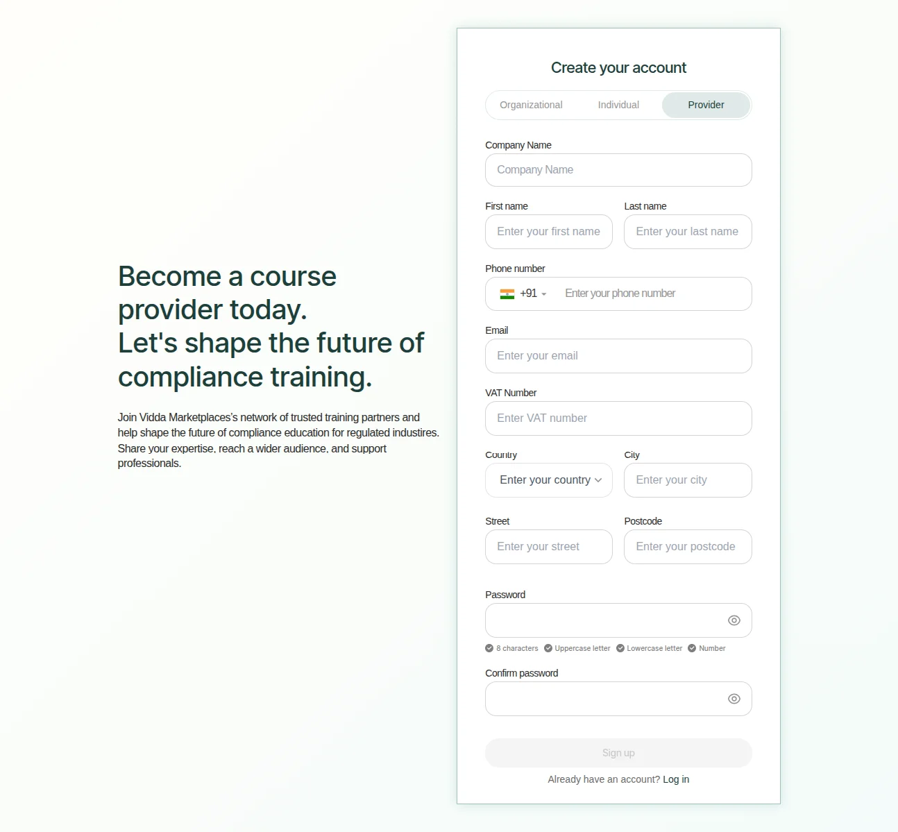 vidda-bagisto-casestudy-seller-registration-page