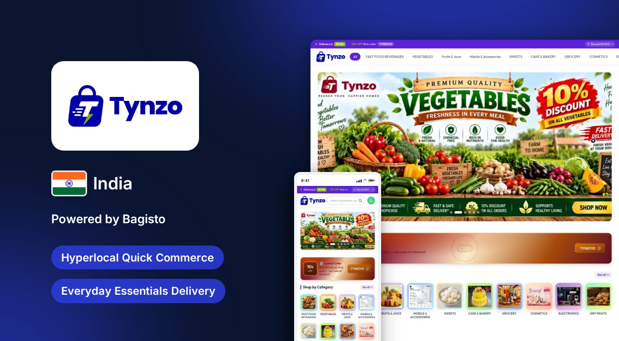 TYNZO | Indian Firm Builds a Hyperlocal Quick-Commerce Platform