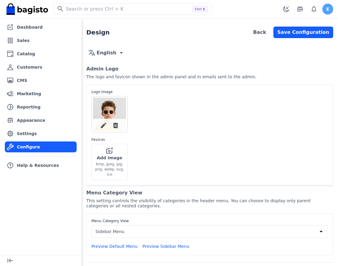 Bagisto v2.5.0 product attribute using the shared upload tile